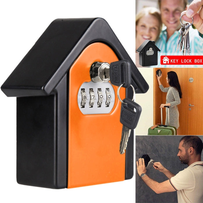 Hut Shape Password Lock Storage Box Security Box Wall Cabinet Safety Box, with 1 Key Hut Shape Password Lock Storage Box Security Box Wall Cabinet Safety Box, with 1 Key
